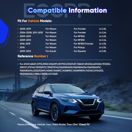 Image of ECCPP AC Compressor 2005-2019 for Nissan Frontier for Suzuki Equator 2.5L | Fast Cooling A /C Compressor with Clutch