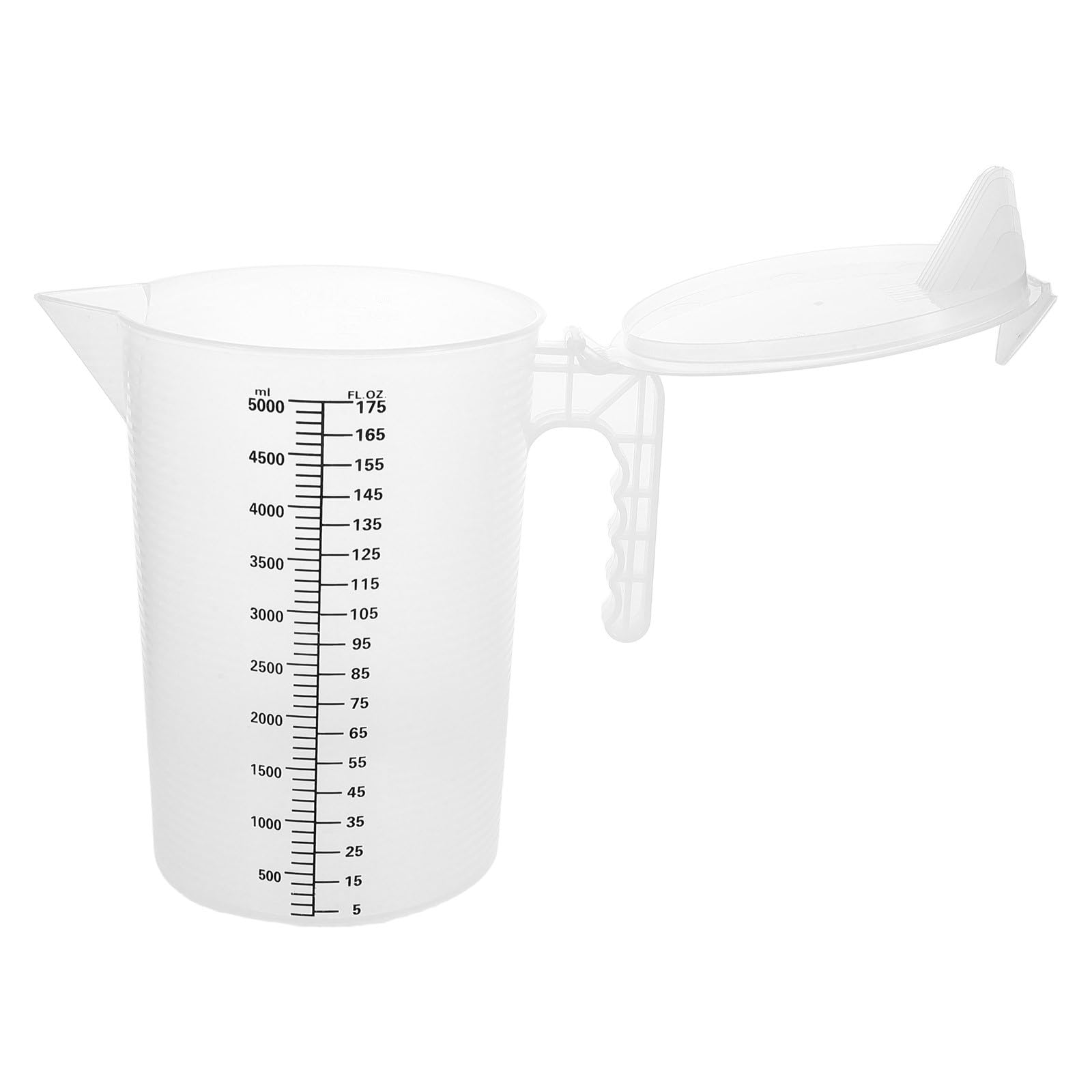 Toyvian Caraffa Graduata Coperchio Antipolvere Misurino in Trasparente Per Uso Alimentare Scala Precisa Per Misurazioni Accurate Per Cucine e Ambienti Da Bar