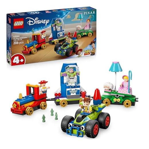 LEGO ǀ Disney and Pixar’s Toy Story Celebration Train & RC Car Toy Building Set with Woody, Buzz Lightyear, Jessie & Bo Peep Minifigures - Birthday Gift for 4+ Year Old Boys & Girls - 43264