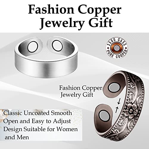 Jecanori 2PCS Lymphatic Drainage Therapeutic Rings for Women