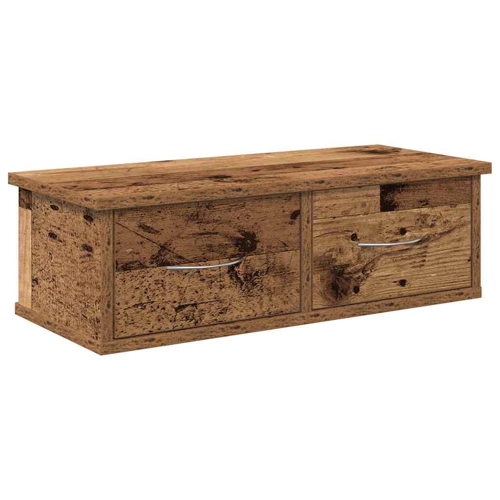 vidaXL Wall Cabinet Old Wood 60x26x18.5 cm Engineered Wood, TV wall cabinet, TV wall unit, hanging cabinet, wall unit, wall mounted TV unit