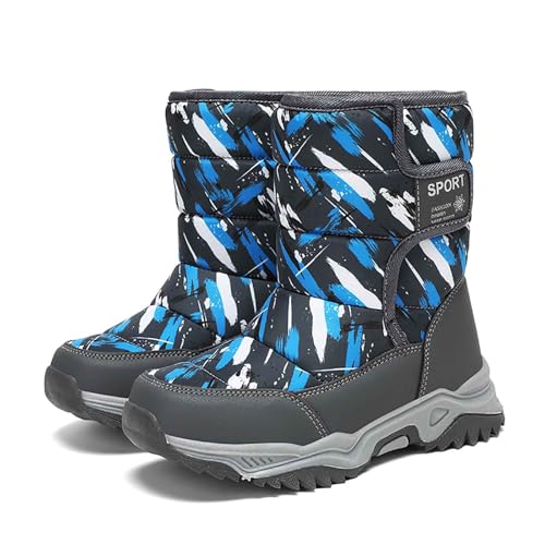 IWIHMIV Winter Boots Toddler Winter Shoes Girls' Snow Boots Winter Boots for Toddler Boys Comfortable Warm Shoes for Kids3