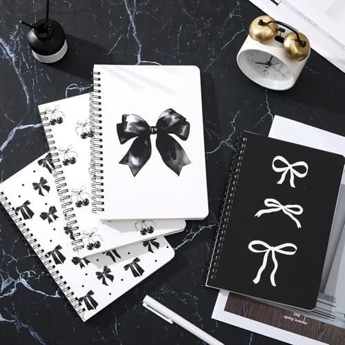 Carnets de notes à spirale Resurhang A5 avec reliure robuste à plat