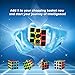 CFMOUR 2 Pack Speed Cube 3x3 Set, Fast Magic Cube for Kids, Smooth Carbon Fiber Cubes, Puzzle Toys