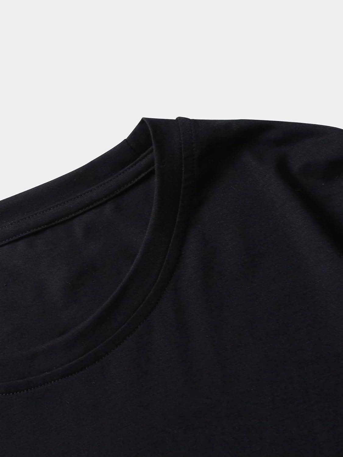 GORGLITTER Men's Letter Graphic Print T Shirts Round Neck Short Sleeve Loose Tee Tops - Image 3