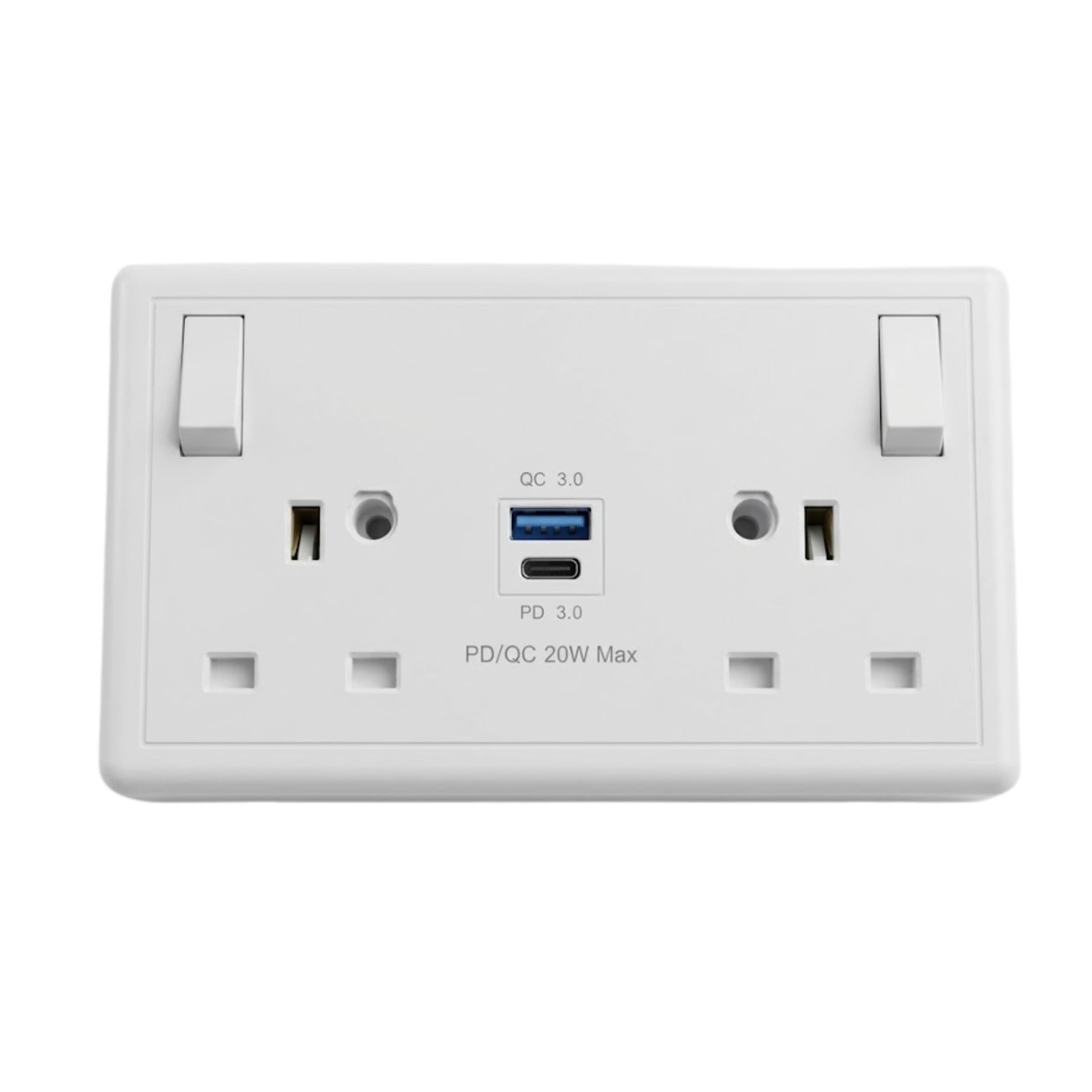 Adaptador de enchufe SHPELEC para duplicar tomas de pared y conectar cables USB 3