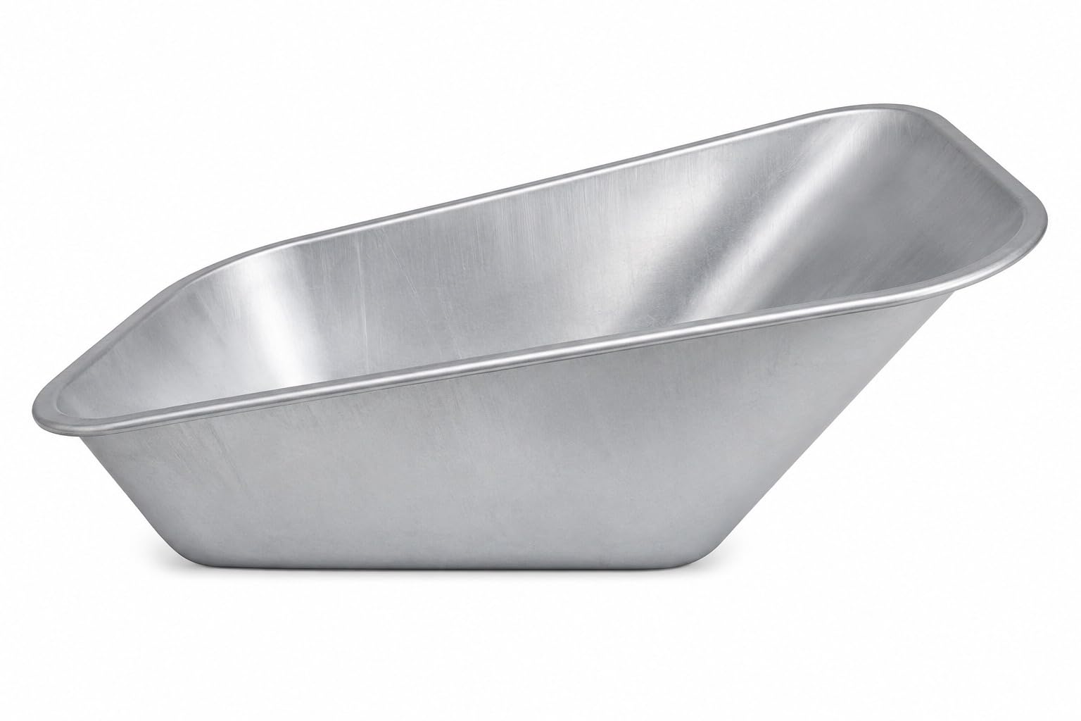 Bertie Barrow Silver 110L Wheelbarrow Body Tray Replacement – Universal Fitting Galvanised Steel Pan, Heavy Duty Metal Barrow Tray For Garden, Farm & Building Work