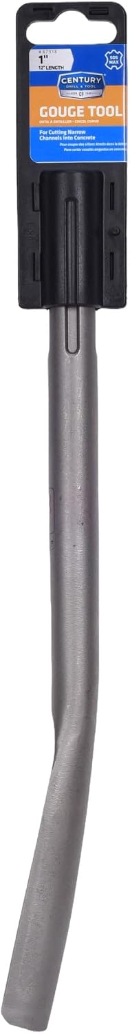Century Drill & Tool 87918 1" x 12” SDS Max Gouge Hammer Chisel