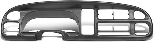 DNA MOTORINGADN Automóviles ZTL-Y-0088 Instrumento Dash Cluster Bezel Recorte Reemplazo Compatible con 98-01 Dodge RAM 1500 2500 3500, Negro