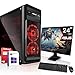Produktbild AMD Ryzen 5 2600 6x3.4GHz|Marken Board|24 Zoll TFT|8GB DDR4|256GB M2 u. 512GB SSD|Nvidia RTX 2060 6GB 4K HDMI|DVD-RW|USB 3.1|SATA3|Windows 10 Pro|3 Jahre Garantie|Gaming PC mit Monitor