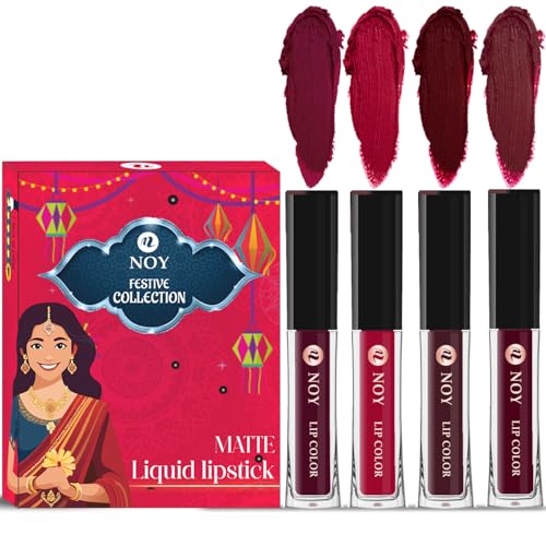 Noy Liquid Matte Lipstick 4-Pack