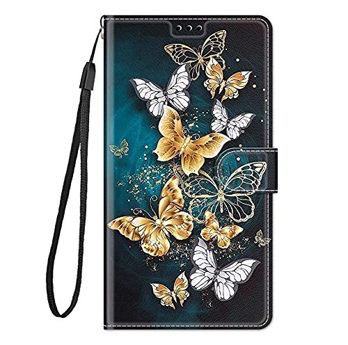 Anrtun Capa de celular para Samsung Galaxy A20/A30, capa protetora estilo animal de luxo de couro PU