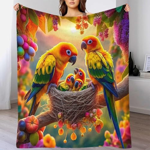 Couverture jetable 3D flanelle coucher de soleil plaid 180x200 - 6