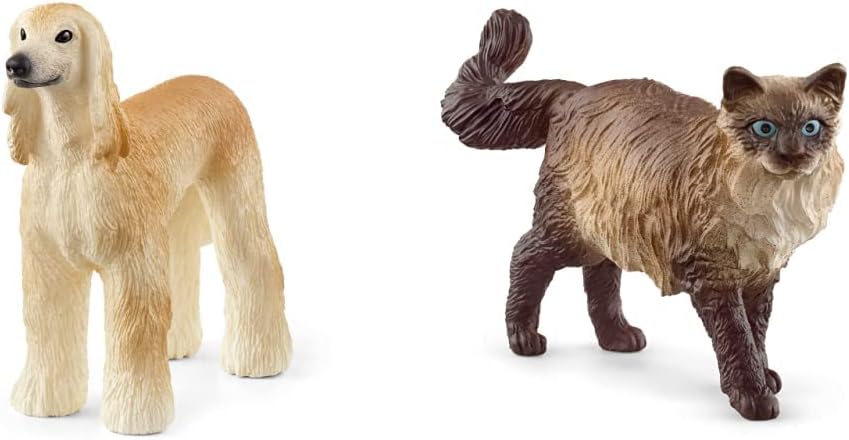 Schleich – Figurine Chat Ragdoll Farm World – Yeux Bleus – Détails Réalistes – Dès 3 Ans