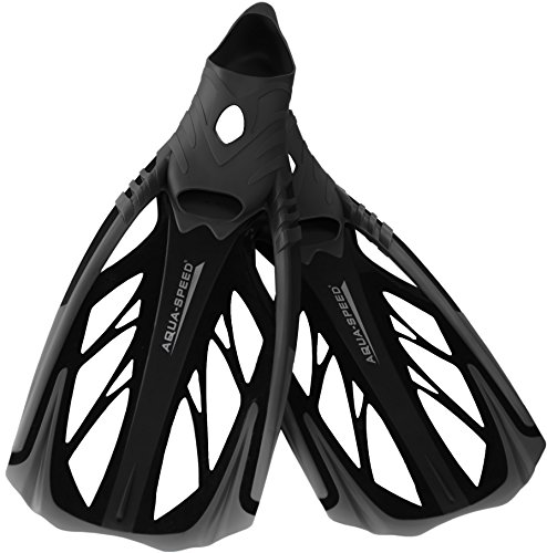 Aletas de natación cómodas Aqua Speed INOX con pala hidrodinámica flexible