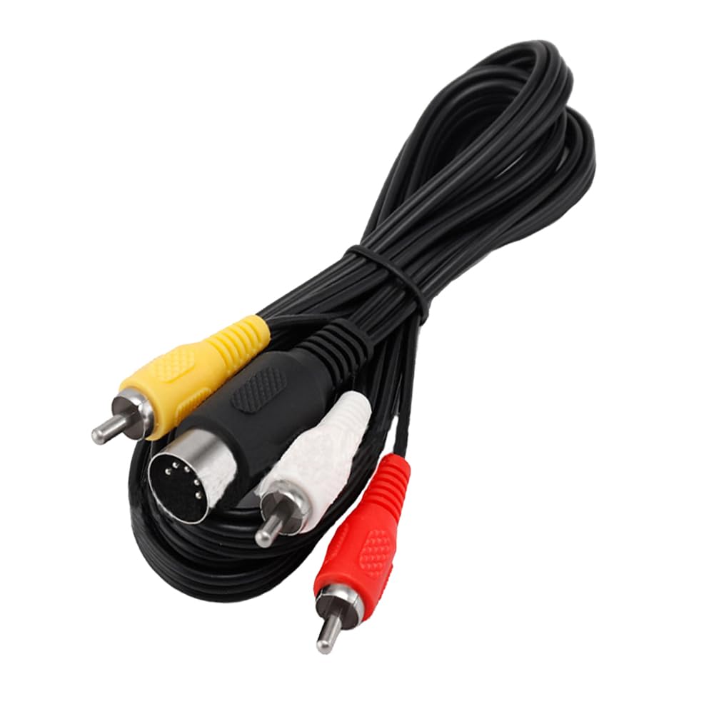 CHILDMORY Compatible avec câble TV composite AV audio vidéo 1,8 m pour Genesis 1 MK1601 première version 16 bits