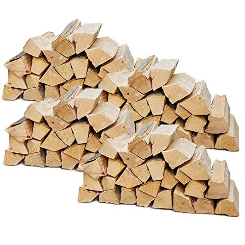 Flameup Brennholz Buche, Kaminholz mit Rinde, Buchenholz, Feuerholz für Ofen, Kamin, Kaminofen, Feuerschale, Grill, Holzscheite 25 cm, getrocknet, Menge:120 kg