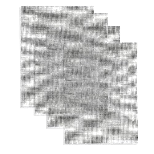 4pcs Woven Fine Wire Mesh Sheet Filter Sheet Drain Cover Mesh Fine Wire Mesh Mouse Rodent Insect Mesh Stainless Steel Woven Wire Mesh Panels for Rodent Rat Air Bricks Garden Home(15x21cm)