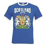 Schottland Ringer Herren T-Shirt Trikot Fußball WM 2018 T-Shirt - S M L XL XXL -Blau D01 (XL)