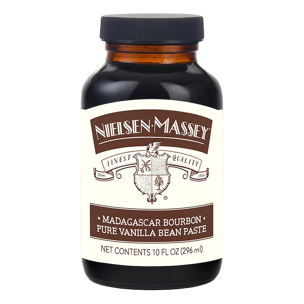 Nielsen-Massey Pure Vanilla Bean Paste, 10 oz | All-Natural, Certified Kosher Premium Baking & Cooking Vanilla with Real Bean Specks | Non-GMO & Gluten-Free