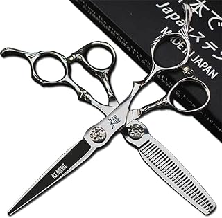 Tesouras de cabeleireiro de salão importadas japonesas 6" 440C aço inoxidável de alta dureza tesoura profissional cabeleireiro corte de cabelo e tesouras de cabelo para desbaste ferramentas especiais (2 peças)