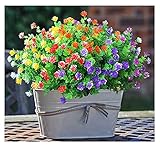 1. Das material der gefälschte plastikblumen ist verbessert, das Gewicht von 1 Bündel ca. 40g, die Länge erreichte 36cm.