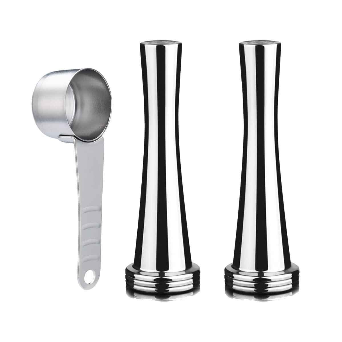 Coffee Tamper 24.5mm for Nespresso Coffee Press Stainless Steel Coffee Tamper, 2 Pack, Sliver