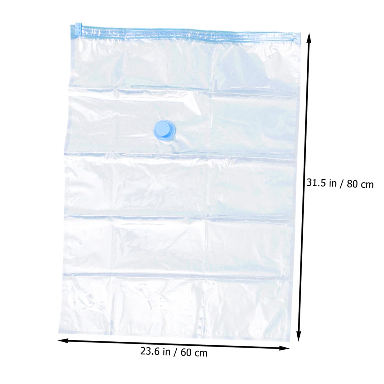 KOMBIUDA Bolsas de Vacío para Ropa 10 Piezas 60x80 Cm con Bomba Manual, Bolsas de Almacenamiento Selladas de Pa y Pe, Ahorro de Espacio Hogar y Equipaje Color Aleatorio