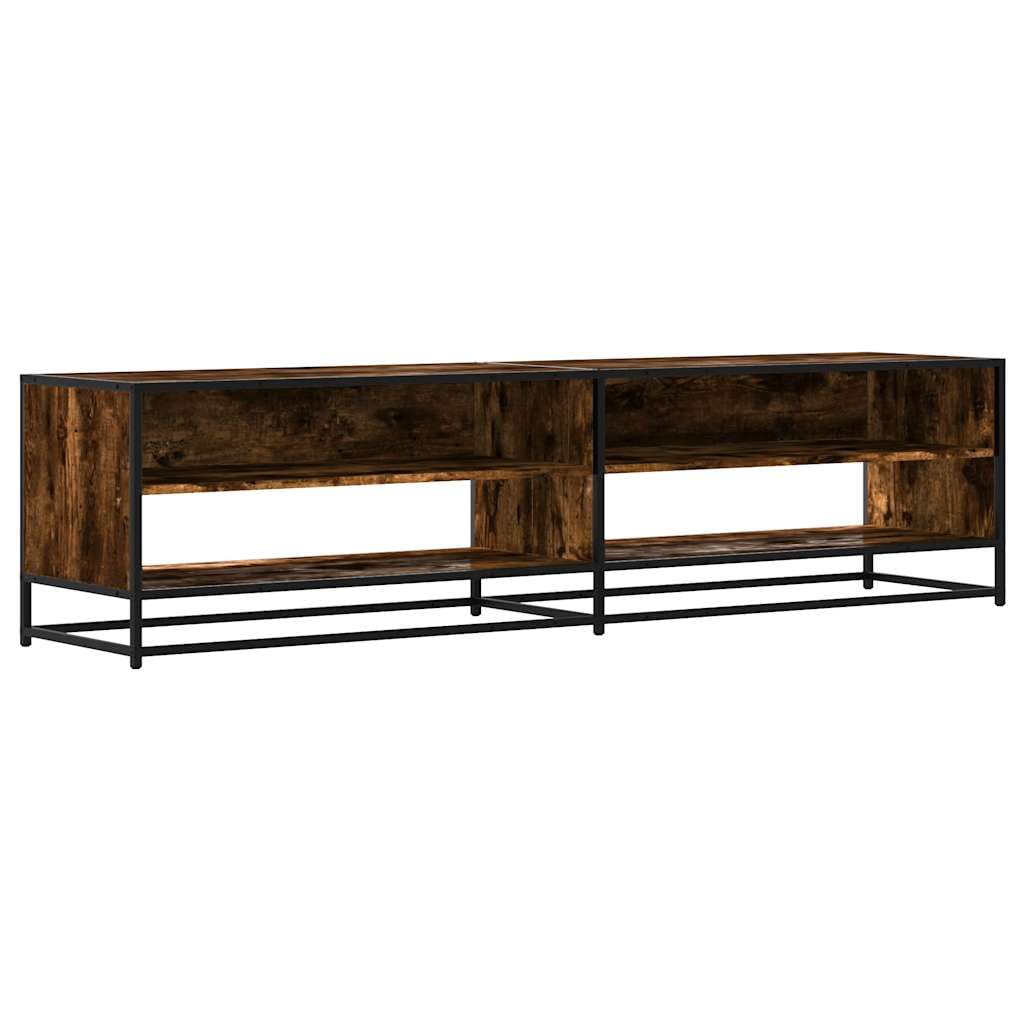 vidaXL Mobile Porta TV Rovere Fumo 180,5x40x46 cm in Legno Multistrato, Supporto TV, Mobile HiFi, consolle TV, credenza TV