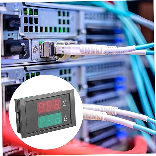Housoutil 3Pcs Voltímetro Amp Medidor Voltímetro LED Display Digital Medidor De Corrente De Ca Medid