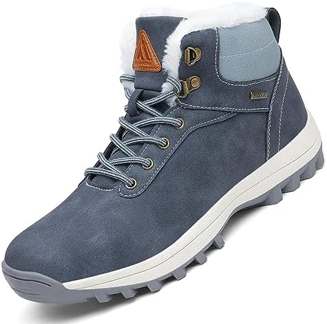 Mishansha Winterschoenen voor heren, sneeuwlaarzen voor dames, maat 36-48, Donker Roze, 36 EU