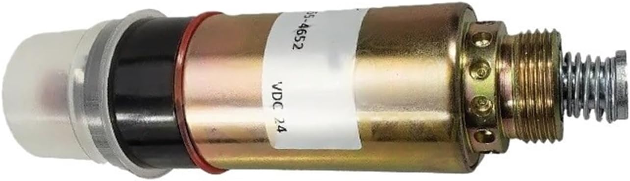 Solenoid Valve 12V 24V Engines Stop Solenoid 1554651 1554652 155-4651 155-4652 8C-3664 8C3664 Compatible for Caterpillar CAT 3116 3126(24V)