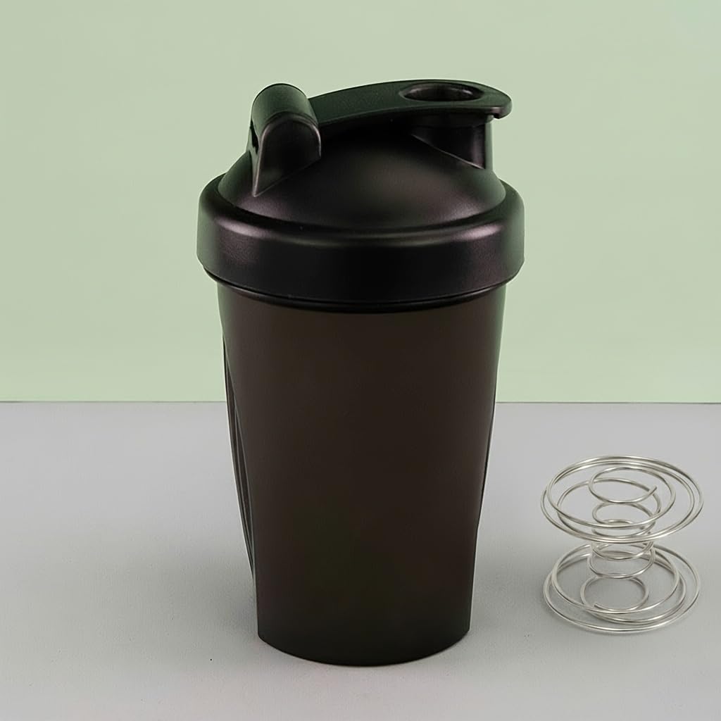Shaker Bottle for Protein Powder, Portable Non-Slip Protein Powder Shaker Bottle with Classic Loop Top & BPA free, Secure Screw-On Lid, Ideal for Gym and Outdoor Enthusiasts
