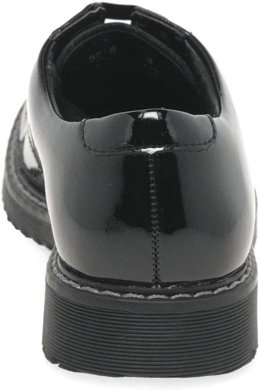 Angry Angels Girl's Impact Senior School Shoes Junior 2.5/35 Black Patent Medium