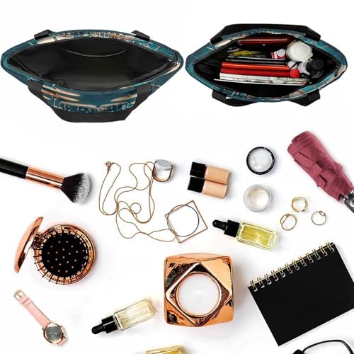 Tote Bag for Women Shoulder Bag Cool Drums Set Handbags for Travel Work Beach Bag4