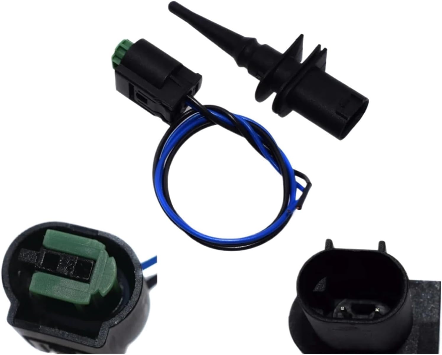 ISANCE 65816936953 Outside Ambient Air Temperature Sensor/Connector For E46 E39 E38 X3 X5 M5 M6 65816905133 61130005199(A SET)