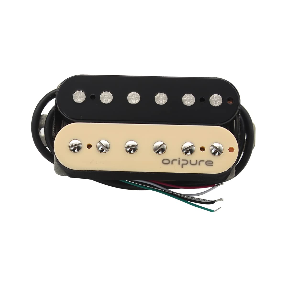 OriPure Vintage Tone Alnico 2 Overwound Open Style Humbucker Pickups steg Tonabnehmer für E-Gitarre, Zebra