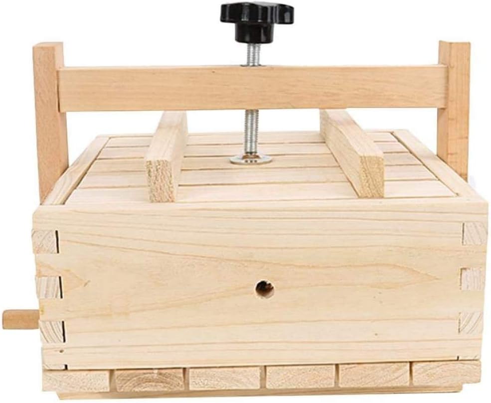 Tofu Mold Maker Restaurant Press Box Tofu Maker Mold Kit Wooden Food Press for Making Tofu Cheese Oshizushi and Musubi with 3PCS Cloth Durable Easy to Assemble 2-in-1 for Home Tofu DIY -15cm