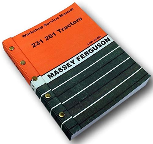 Massey Ferguson 231 261 Tractor Service Repair Shop Manual Technical Workshop