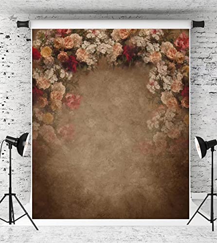 Fondo textil floral Vintage 5x7ft para fotografía miniatura 1
