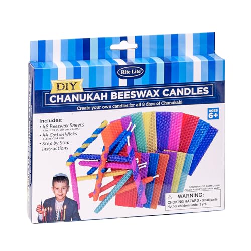 Rite Lite C-KIT Design Your Own Candles Kit - Beeswax Hanukkah D-I-Y Candles Kit thumb #3