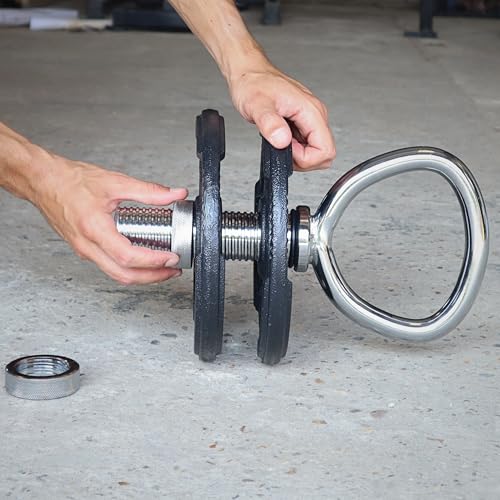 Ruffman Adjustable Kettlebell Handle - Kettlebell Handle - Weight Plates (50 mm) - Image 4