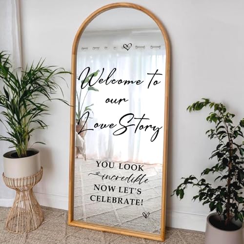 HAIDDLE Black Welcome to Our Love Story Wall Stickers