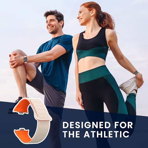 kwmobile Ersatzarmband kompatibel mit Xiaomi Smart Band 8 Pro/Band 9 Pro/Redmi Watch 5 / Redmi Watch 4 Armband - Fitnesstracker Silikon Band mit Magnetverschluss