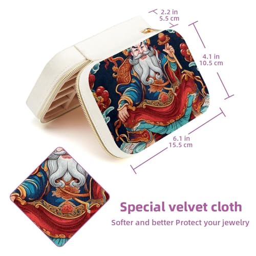Boîte à bijoux pour femmes et filles God of Wealth avec double couche - 6