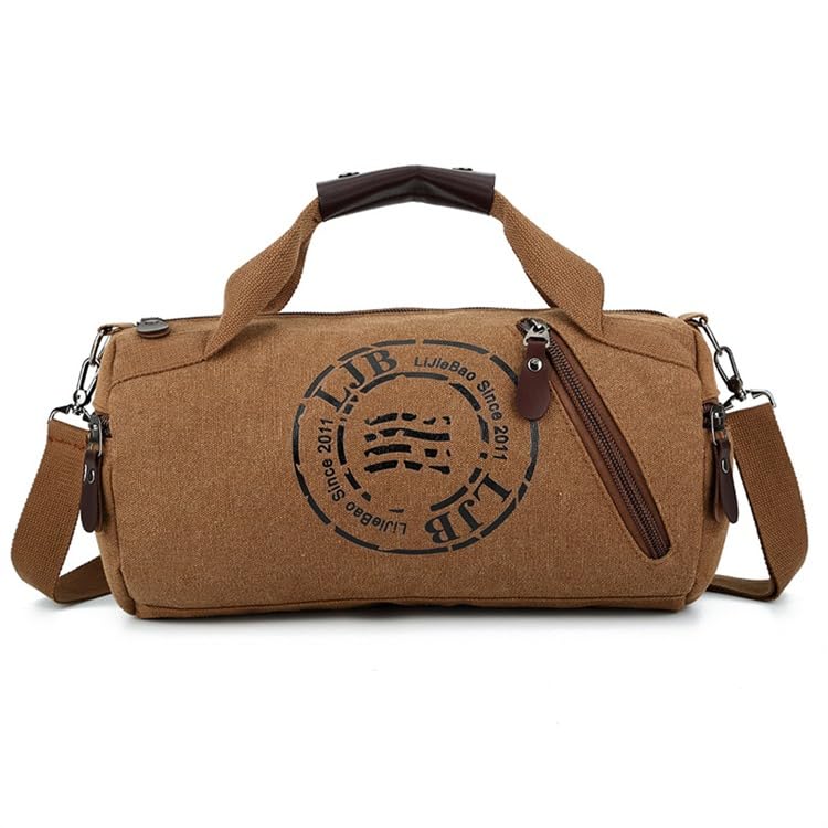 handcuffs Canvas Travel Duffel Bag for Men & Women | Large Weekender Overnight Bag with Shoulder Strap | Multipurpose Gym, Sports, Casual Luggage Handbag (Brown)-picture-48
