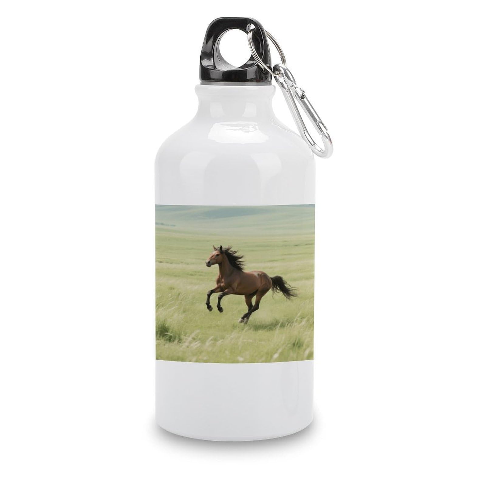 Fekiloot Style Horse Aluminum Water Bottle Travel Tumbler Reusable Lightweight Outdoor Sports Water Bottles For Gym Sports Camping Hiking Fishing400ml