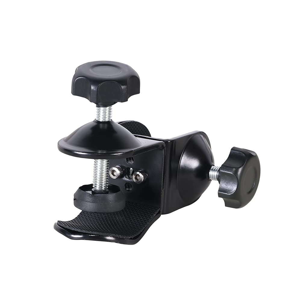 Universal Multifunction Dual C-Clamp, Paired with NextLED NT-7728 NT-7647-F Magnetic BBQ Gooseneck Grill Light, For Handle and Stainless Surface, Compatible for Weber, Traeger, Green Egg Grills