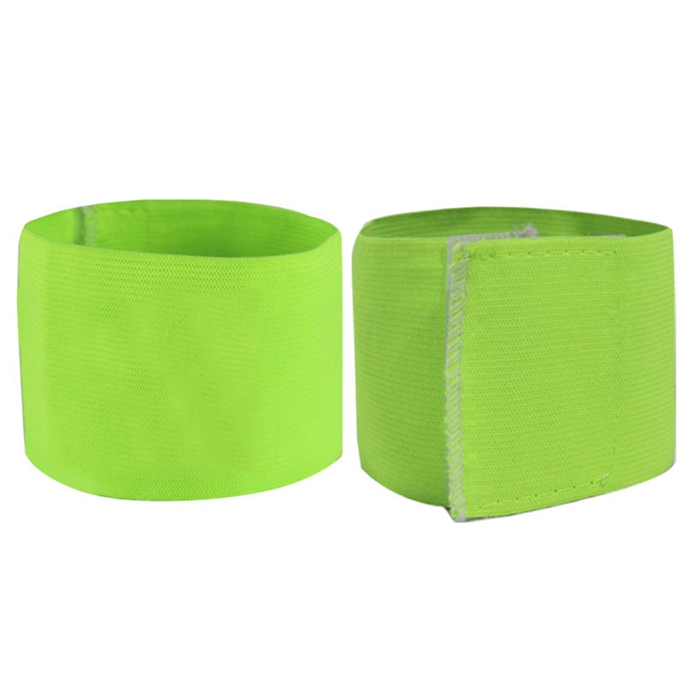 TopTie 50 PCS Personalizzato Calcio Calcio Capitano, Braccialetto Riflettente Personalizzato per Runners