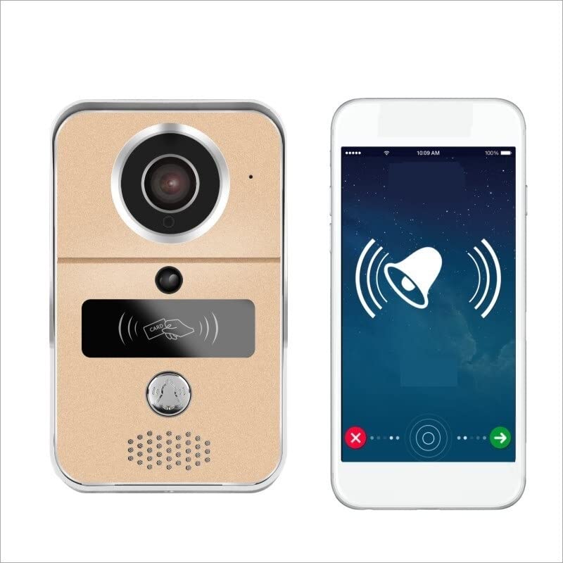 Visiophone sans fil métallisé avec interphone domestique et déverrouillage - 4